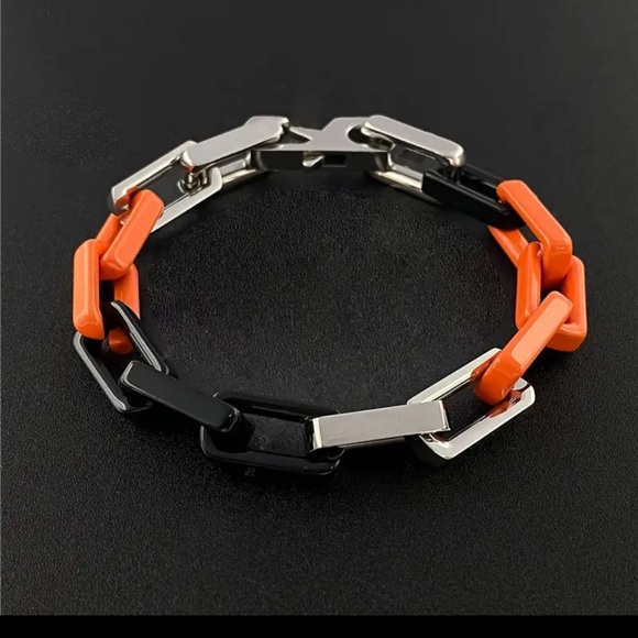 SQUARE CUBAN 2 BRACELET SET 8.27" SOLID STEEL TOUGH
COOL NEW !! - Picture 8 of 11